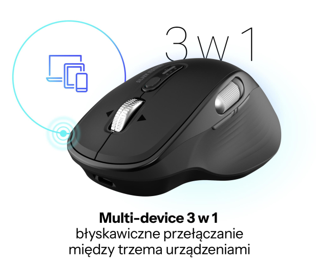 Silver Monkey Bezprzewodowa mysz optyczna Business Plus - 1361008 - zdjęcie 6